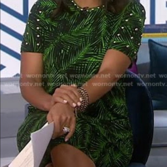 MICHAEL Michael Kors palm-print studded dress - Picture 3 of 3